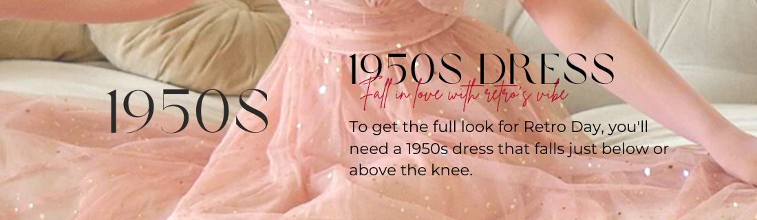 To get the full look for Retro Day, you'll need a 1950s dress that falls just below or above the knee. The fit and flare cuts of the 1950s will kick off your Fall in a throwback that won't look out of place in 2019.