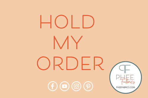 Hold My Order