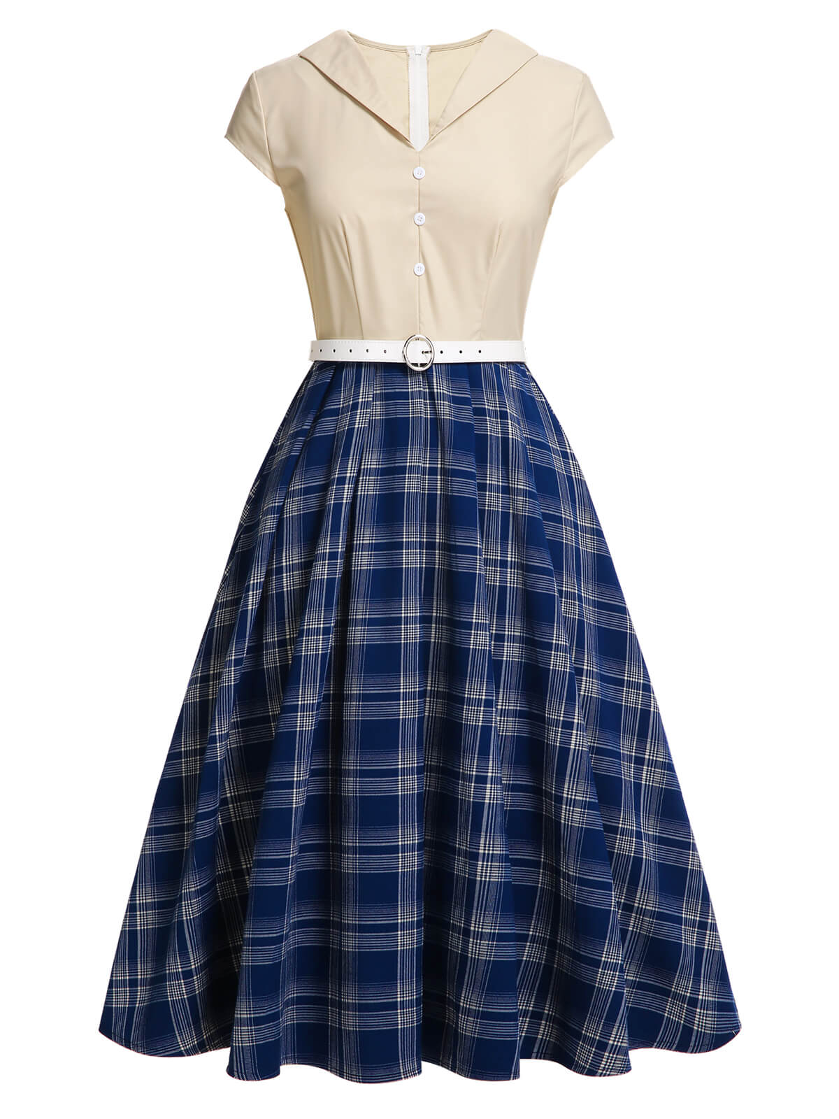 BLACK 1940S CAP SLEEVE DAISY DRESS