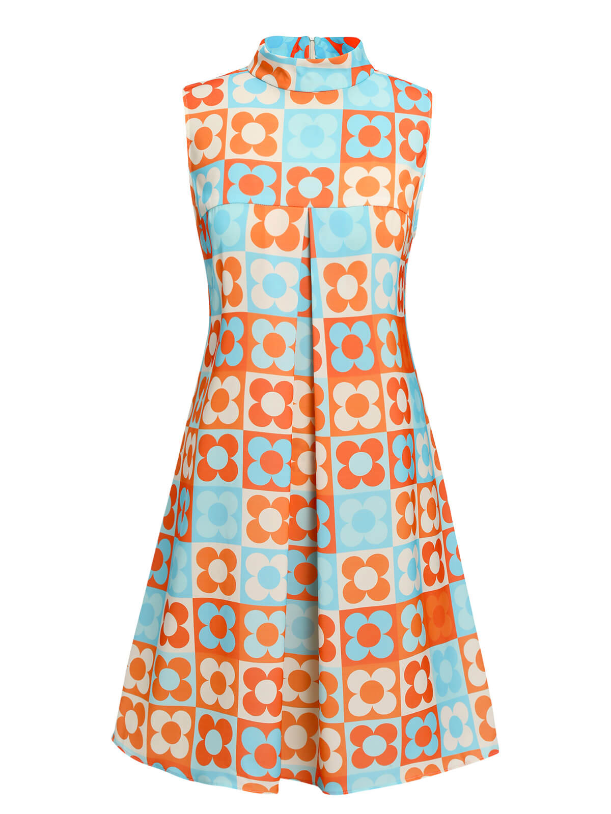 Red 1950s Spaghetti Strap Heart Print Dress