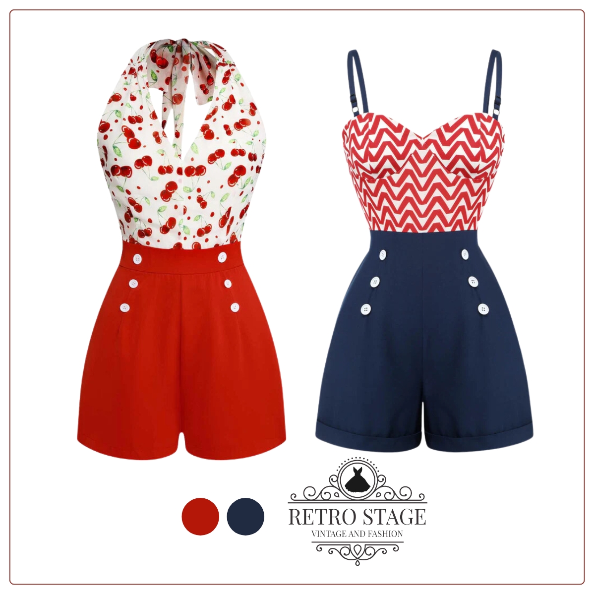 Snow White Style Button 1950s Dress